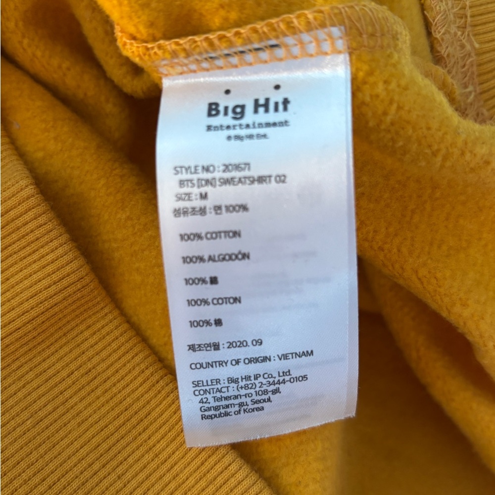 BTS DNA Mustard Graphic Sweatshirt - Picture 8 of 8